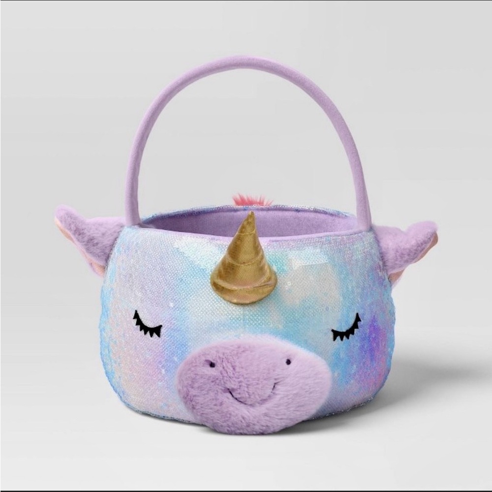 NWT Target Hyde & Eek Boutique Plush Unicorn Candy Trick Or Treat Easter Basket